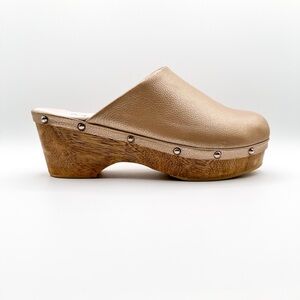 Women's Champagne Clog Shoes